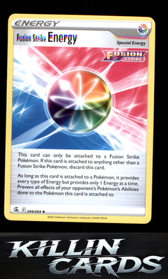 Fusion Strike Energy 244/264 Pokemon Uncommon SWSH08: Fusion Strike Card NM