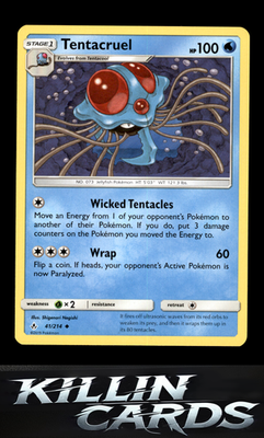Tentacruel 41/214 Pokemon Uncommon SM - Unbroken Bonds Card NM