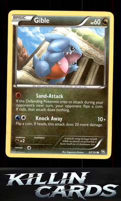 Gible (87) 87/124 Pokemon Common Dragons Exalted Card LP