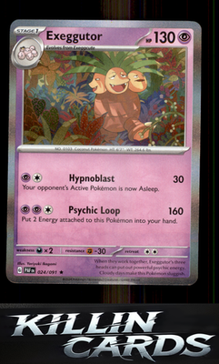 Exeggutor 024/091 Pokemon Rare SV: Paldean Fates Card NM