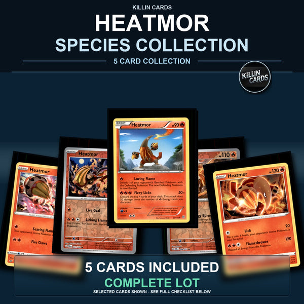 Pokemon TCG Heatmor Species Collection 5 Different Cards