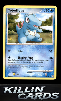 Totodile 106/123 Pokemon Common Mysterious Treasures Card LP