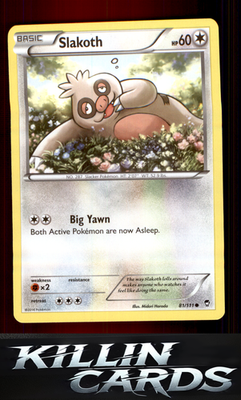 Slakoth 81/111 Pokemon Common XY - Furious Fists Card LP