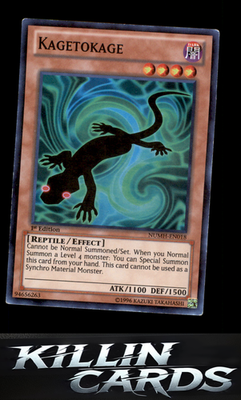 1st Edition Kagetokage NUMH-EN018 YuGiOh Super Rare Number Hunters Card NM