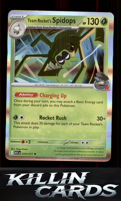 Team Rocket's Spidops 019/217 Pokemon Rare ME: Ascended Heroes Card NM