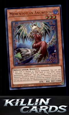 1st Edition Mementotlan Angwitch RA04-EN048 YuGiOh Super Rare Quarter Century St