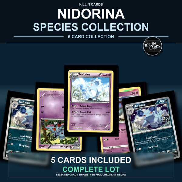 Pokemon TCG Nidorina Species Collection 5 Different Cards