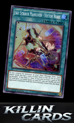 1st Edition Sky Striker Maneuver - Vector Blast SOFU-EN061 YuGiOh Super Rare Sou