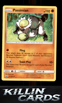 Passimian 73/149 Pokemon Uncommon SM Base Set Card LP