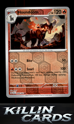 Reverse Holofoil Houndoom - 008/064 008/064 Pokemon Common SV: Shrouded Fable Ca