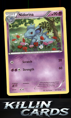Nidorina 67/160 Pokemon Uncommon XY - Primal Clash Card NM