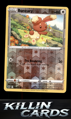 Reverse Holofoil Buneary 144/195 Pokemon Common SWSH12: Silver Tempest Card NM