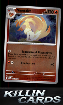 Reverse Holofoil Ninetales 020/132 Pokemon Uncommon ME01: Mega Evolution Card NM