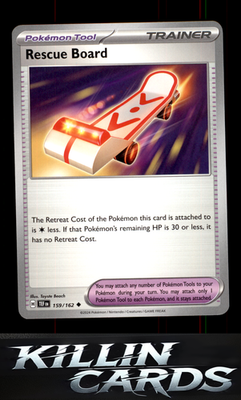 Rescue Board 159/162 Pokemon Uncommon SV05: Temporal Forces Card NM