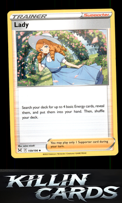 Lady 159/196 Pokemon Uncommon SWSH11: Lost Origin Card NM