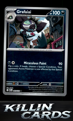 Reverse Holofoil Grafaiai 092/132 Pokemon Common ME01: Mega Evolution Card NM