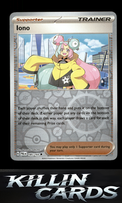 Reverse Holofoil Iono - 185/193 185/193 Pokemon Uncommon SV02: Paldea Evolved Ca