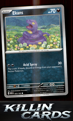 Ekans 023/165 Pokemon Common SV: Scarlet & Violet 151 Card NM