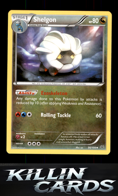 Shelgon 56/108 Pokemon Uncommon XY - Roaring Skies Card NM