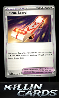 Rescue Board 159/162 Pokemon Uncommon SV05: Temporal Forces Card NM