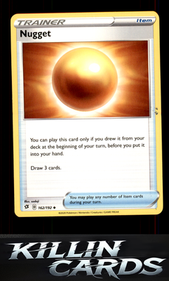 Nugget 162/192 Pokemon Uncommon SWSH02: Rebel Clash Card NM
