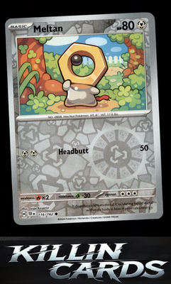 Reverse Holofoil Meltan - 116/162 116/162 Pokemon Common SV05: Temporal Forces C