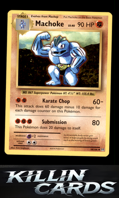 Machoke 58/108 Pokemon Uncommon XY - Evolutions Card NM