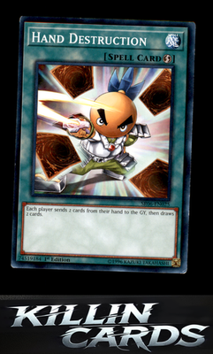 1st Edition Hand Destruction SR06-EN025 YuGiOh Common Structure Deck: Lair of Da