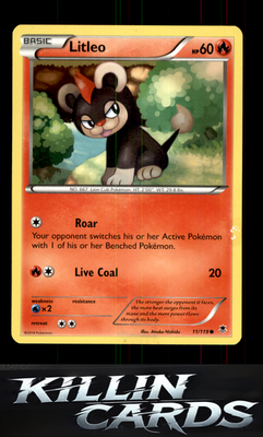 Litleo 11/119 Pokemon Common XY - Phantom Forces Card LP