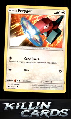 Porygon 103/147 Pokemon Common SM - Burning Shadows Card NM