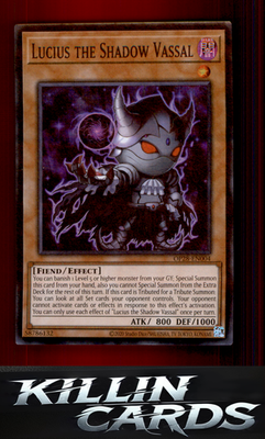 Lucius the Shadow Vassal OP28-EN004 YuGiOh Super Rare OTS Tournament Pack 28 Car