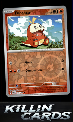 Reverse Holofoil Fuecoco 036/198 Pokemon Common SV01: Scarlet & Violet Base Set