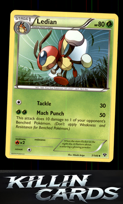 Ledian 7/146 Pokemon Uncommon XY Base Set Card LP