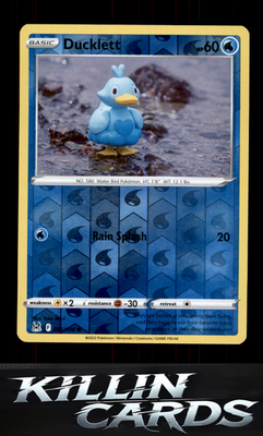 Reverse Holofoil Ducklett 046/196 Pokemon Common SWSH11: Lost Origin Card NM