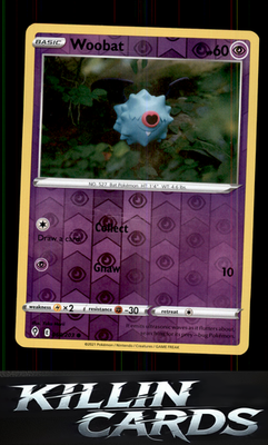 Reverse Holofoil Woobat 068/203 Pokemon Common SWSH07: Evolving Skies Card NM