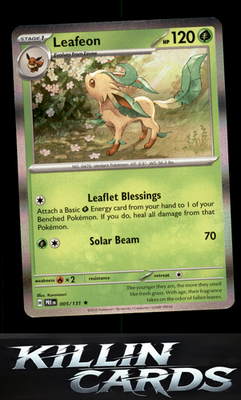 Leafeon 005/131 Pokemon Rare SV: Prismatic Evolutions Card NM
