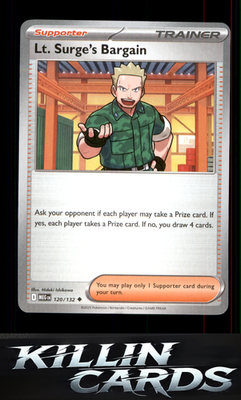 Lt. Surge's Bargain - 120/132 120/132 Pokemon Uncommon ME01: Mega Evolution Card