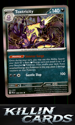 Toxtricity 068/094 Pokemon Rare ME02: Phantasmal Flames Card NM