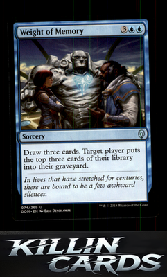 Weight of Memory 74 Magic U Dominaria Card NM