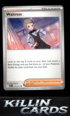 Waitress 215/217 Pokemon Common ME: Ascended Heroes Card NM