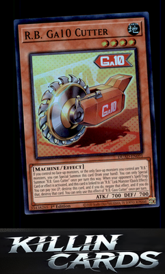 1st Edition R.B. Ga10 Cutter DUAD-EN091 YuGiOh Super Rare Duelist's Advance Card