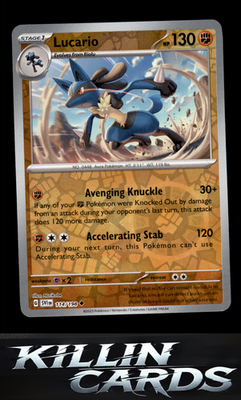 Reverse Holofoil Lucario - 114/198 114/198 Pokemon Uncommon SV01: Scarlet & Viol