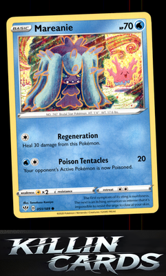 Mareanie 051/189 Pokemon Common SWSH03: Darkness Ablaze Card NM