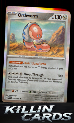 Orthworm 151/193 Pokemon Rare SV02: Paldea Evolved Card NM