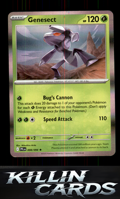 Genesect 008/094 Pokemon Rare ME02: Phantasmal Flames Card NM
