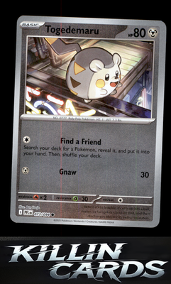 Reverse Holofoil Togedemaru - 073/094 073/094 Pokemon Common ME02: Phantasmal Fl