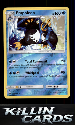 Reverse Holofoil Empoleon 34/156 Pokemon Rare SM - Ultra Prism Card NM