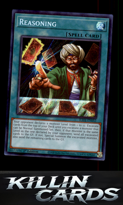 1st Edition Reasoning RA01-EN052 YuGiOh Super Rare 25th Anniversary Rarity Colle