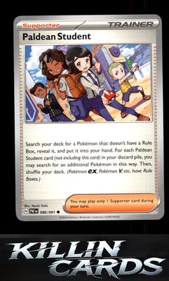 Paldean Student - 086/091 086/091 Pokemon Common SV: Paldean Fates Card NM