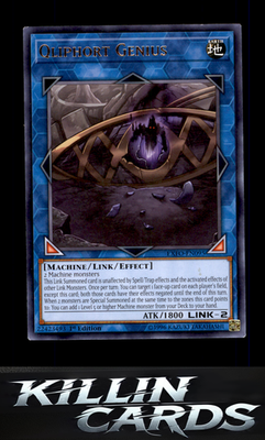 1st Edition Qliphort Genius EXFO-EN095 YuGiOh Rare Extreme Force Card NM